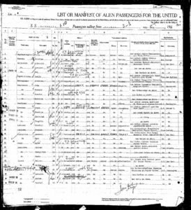 John Skapinakis Ship Manifest